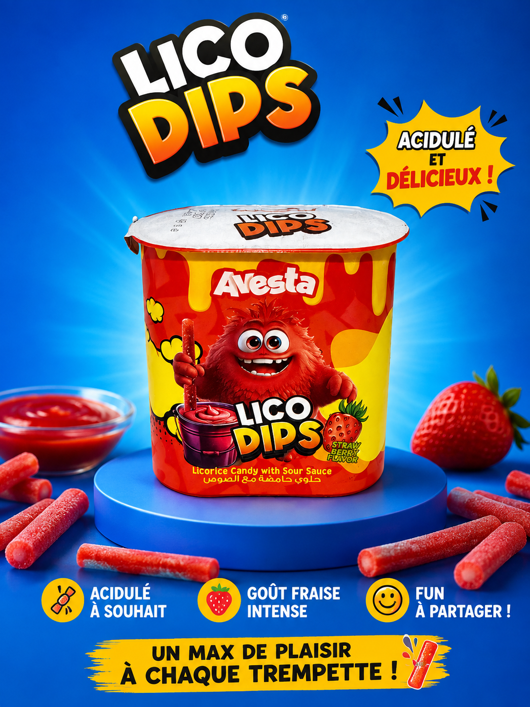 Lico dips fraise