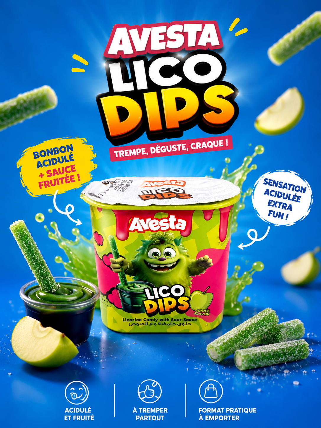 Lico dips pomme